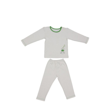 Baby pyjama van biologisch katoen - groene kikker - 18 tot 24 maanden - Zizzz