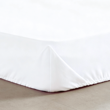 Perkal Katoenen Hoeslaken - wit