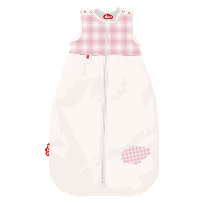 Illustration of sleeping bag Vichy Pink 6-24 months